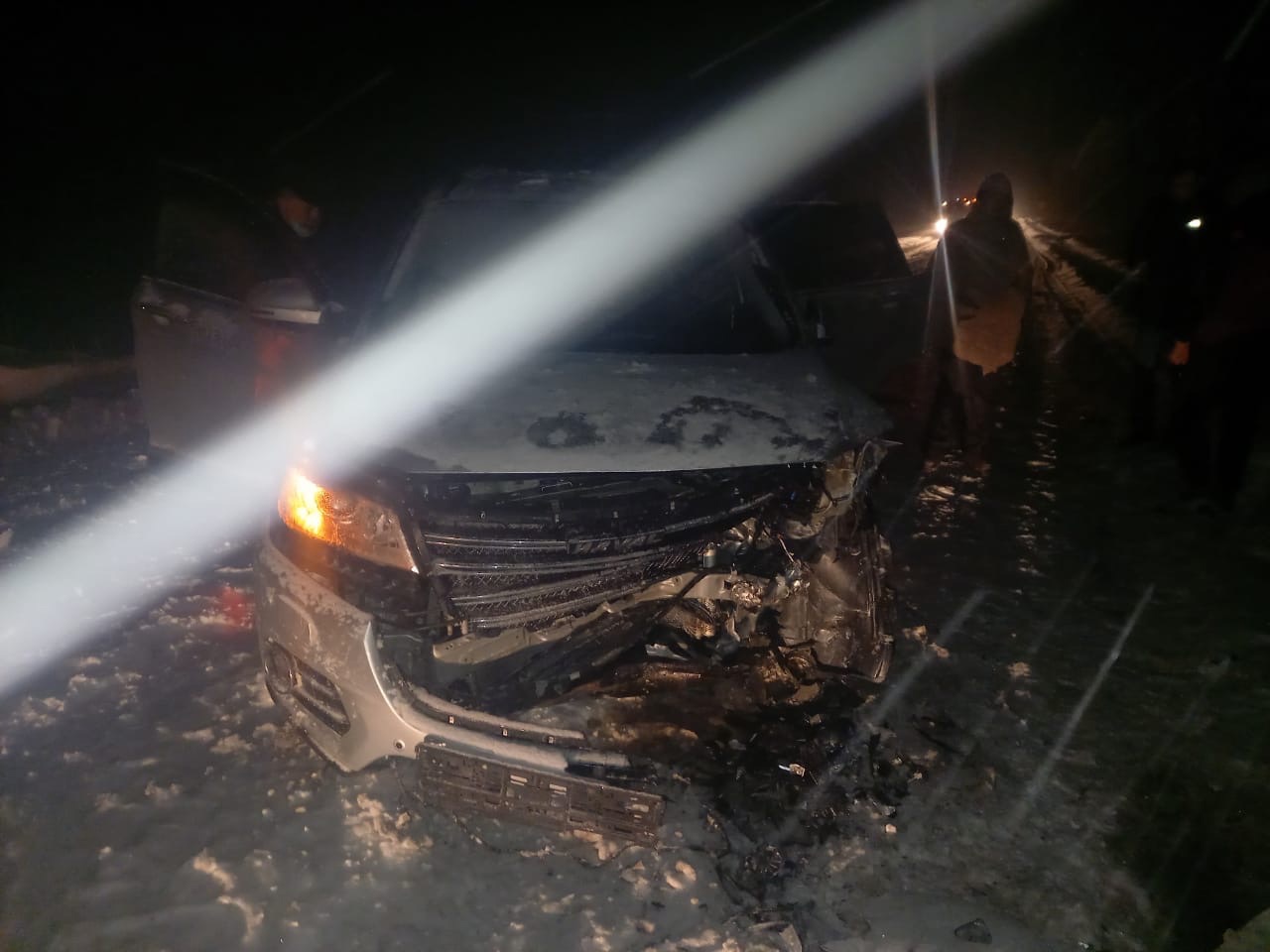 На автодороге "Новгород - Нехино" столкнулись две машины (фото)